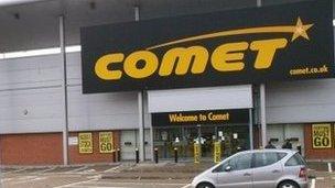 Comet store in Hendon, north London