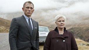 Daniel Craig and Dame Judi Dench in Skyfall