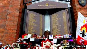 Hillsborough memorial at Anfield