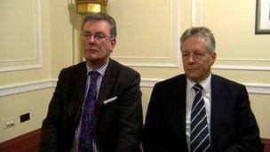 Mike Nesbitt and Peter Robinson