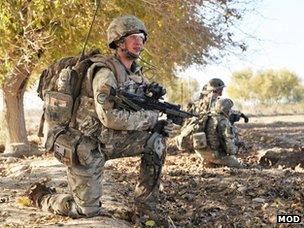 British troops on patrol