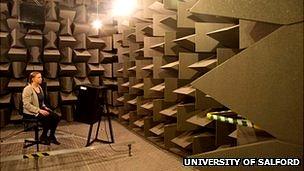 A silent anechoic chamber