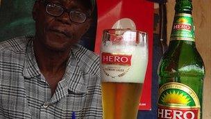 Beer called "Hero"