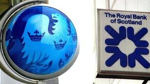 Barclays and RBS logos