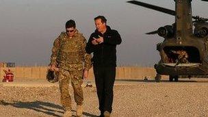 David Cameron in Afghanistan