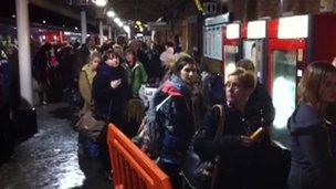 Taunton station on Saturday