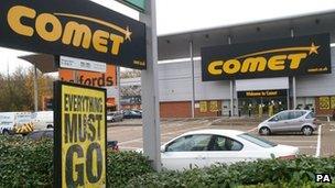 Comet store in Hendon, north London