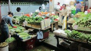 Food stall in Hong Kong