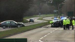 Cars on the A174