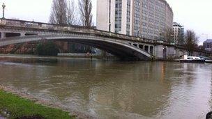 The River Thames at Reading bridge