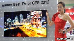 LG OLED TV at CES 2012