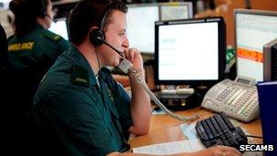 SECAmb call taker