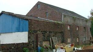 Derelict warehouse in Helensburgh