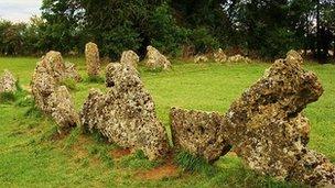 The Rollright Stones, near Chipping Norton in Oxfordshire