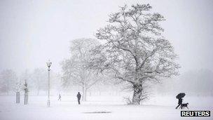 Snow in London, December 2010