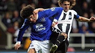 Everton's Marouane Fellaini