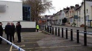 Police at Lymington Road