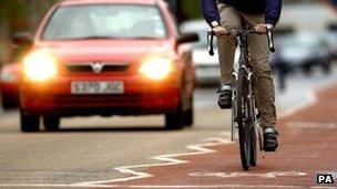 Cyclist in Cambridge