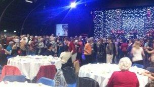 About 1,000 people took part in the tea dance