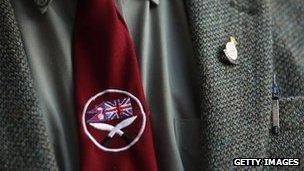 Gurkha tie and lapel badge