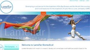 Lamellar Biomedical website