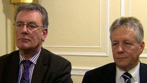 Mike Nesbitt and Peter Robinson