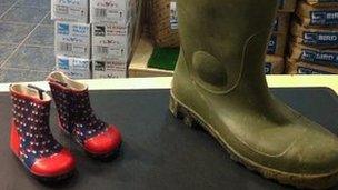 Wellington boots at Saltholme