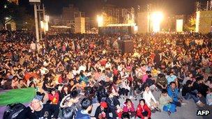 File photo: Fans at the Golden Horse awards in Taiwan