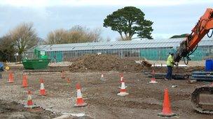 A construction site in Guernsey