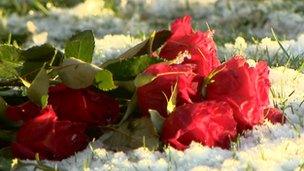 The ashes were buried in a mass grave in the Garden of Remembrance