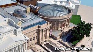 Artist's impression of Central Library refurbishment