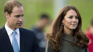 Duke and Duchess of Cambridge on 9 October 2012