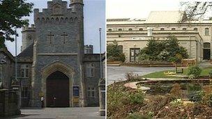 HMP Kingston (left) and Camp Hill prisons