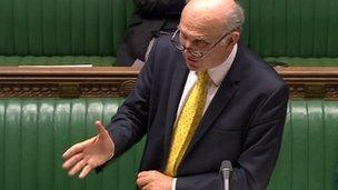 Vince Cable in the Commons