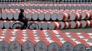 Oil barrels