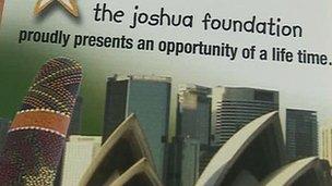 Leaflet from The Joshua Foundation