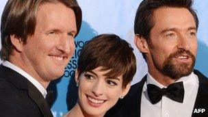 Tom Hooper, Anne Hathaway, Hugh Jackman