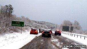 Snow in Aberdeenshire