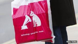 HMV carrier bag