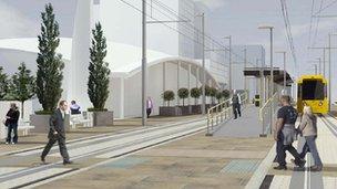 Artist's impression of Union Street improvements