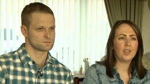 Liam Greenfield and Gemma Peters