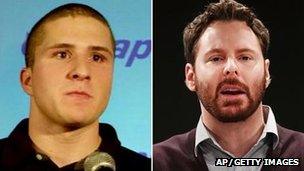 Napster founders Shawn Fanning and Sean Parker