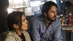 Kathryn Bigelow with Zero Dark Thirty screenwriter Mark Boal