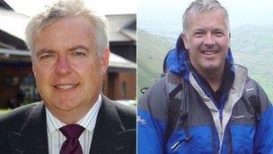 Carwyn Jones and Derek Brockway