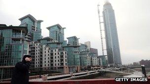 St Georges Wharf Tower in Vauxhall