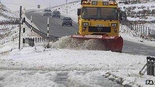 Road clearing on the A66