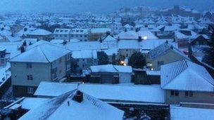 Snow in St Helier