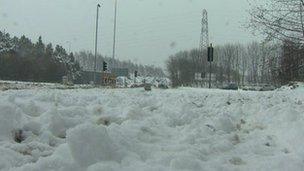 Snow in north Belfast