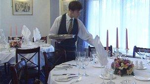 Generic picture of hotel waiter