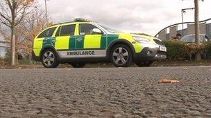 East Midlands Ambulance Service paramedic vehicle